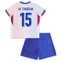 Echipament fotbal Franţa Marcus Thuram #15 Tricou Deplasare European 2024 pentru copii maneca scurta (+ Pantaloni scurti)